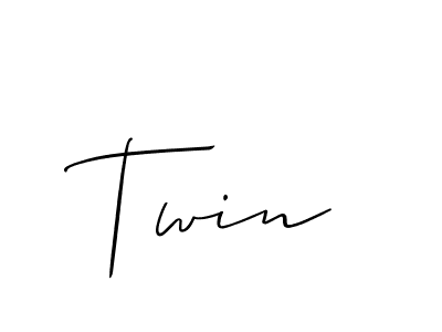Create a beautiful signature design for name Twin. With this signature (Allison_Script) fonts, you can make a handwritten signature for free. Twin signature style 2 images and pictures png