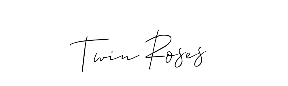 Similarly Allison_Script is the best handwritten signature design. Signature creator online .You can use it as an online autograph creator for name Twin Roses. Twin Roses signature style 2 images and pictures png