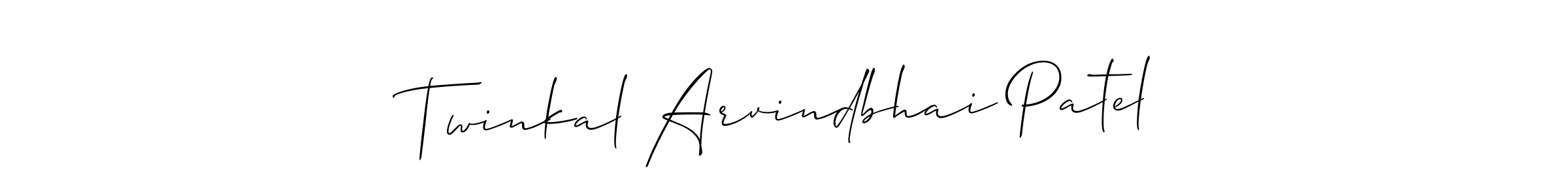 This is the best signature style for the Twinkal Arvindbhai Patel name. Also you like these signature font (Allison_Script). Mix name signature. Twinkal Arvindbhai Patel signature style 2 images and pictures png