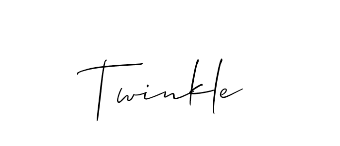 You should practise on your own different ways (Allison_Script) to write your name (Twinkle) in signature. don't let someone else do it for you. Twinkle signature style 2 images and pictures png