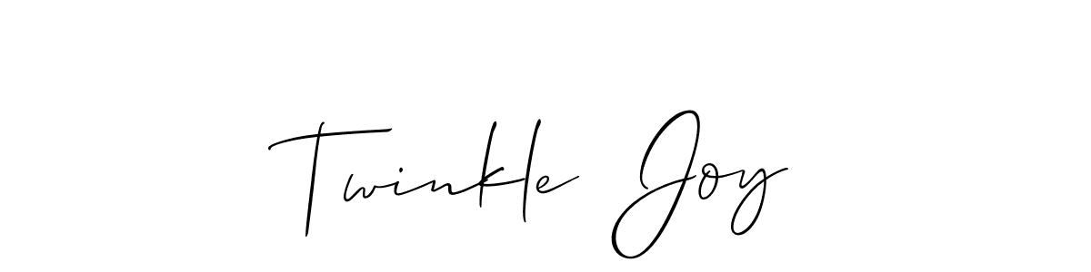 How to make Twinkle  Joy name signature. Use Allison_Script style for creating short signs online. This is the latest handwritten sign. Twinkle  Joy signature style 2 images and pictures png