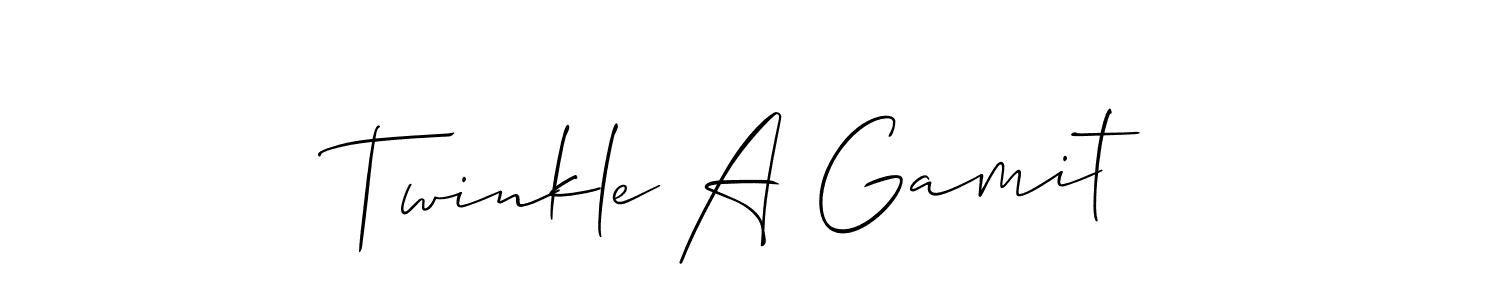 Check out images of Autograph of Twinkle A Gamit name. Actor Twinkle A Gamit Signature Style. Allison_Script is a professional sign style online. Twinkle A Gamit signature style 2 images and pictures png