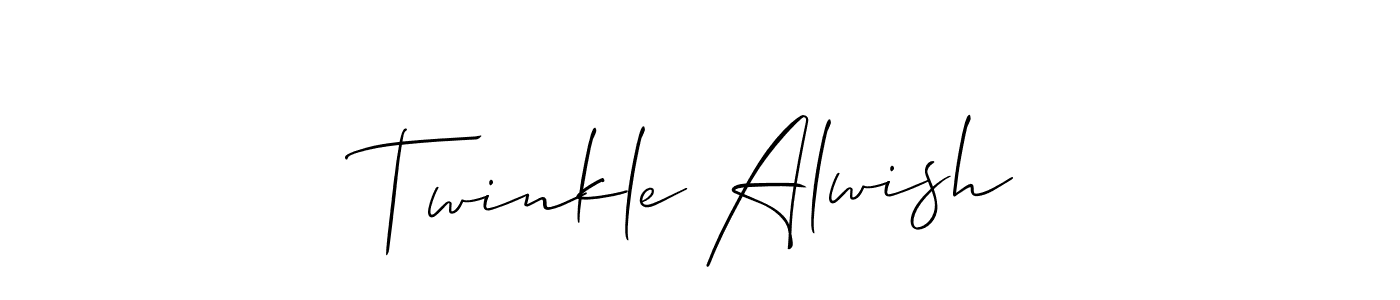 Design your own signature with our free online signature maker. With this signature software, you can create a handwritten (Allison_Script) signature for name Twinkle Alwish. Twinkle Alwish signature style 2 images and pictures png