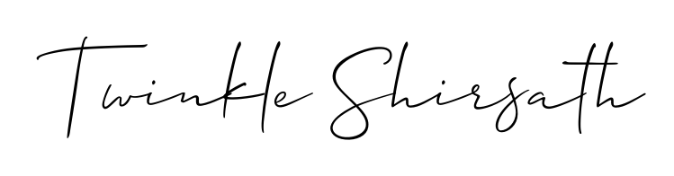 Try this chic Twinkle Shirsath handwritten sign style. Using Allison_Script font elements, it gives your name a sleek, memorable identity. Twinkle Shirsath signature style 2 images and pictures png