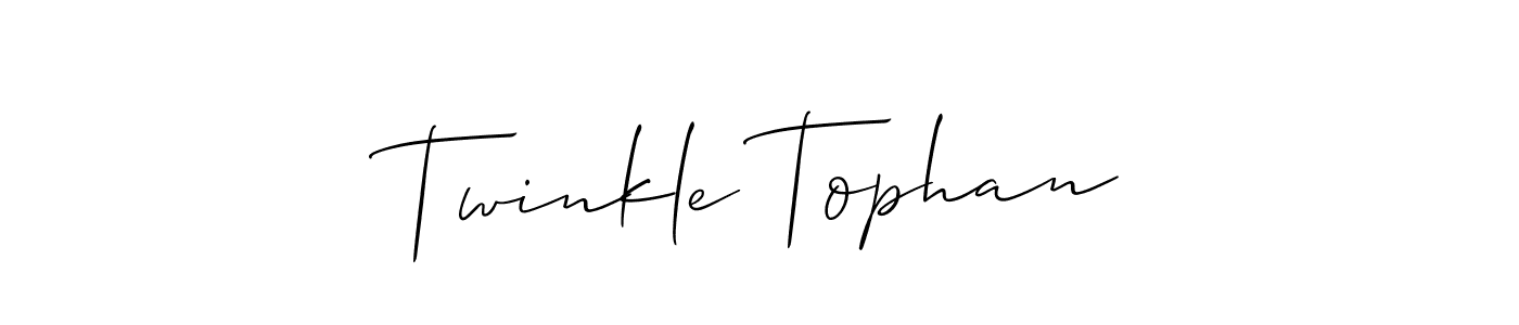 Also we have Twinkle Tophan name is the best signature style. Create professional handwritten signature collection using Allison_Script autograph style. Twinkle Tophan signature style 2 images and pictures png
