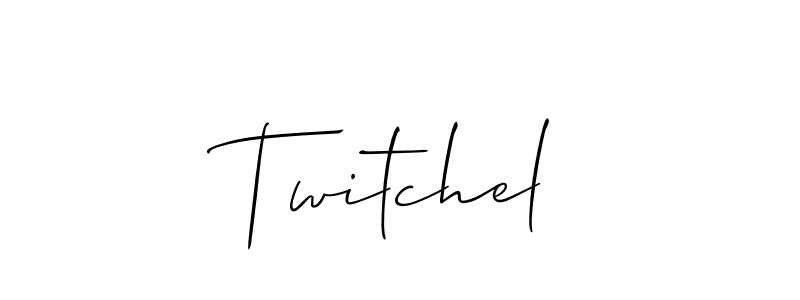 Create a beautiful signature design for name Twitchel. With this signature (Allison_Script) fonts, you can make a handwritten signature for free. Twitchel signature style 2 images and pictures png