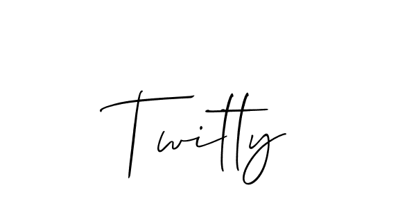 How to make Twitty name signature. Use Allison_Script style for creating short signs online. This is the latest handwritten sign. Twitty signature style 2 images and pictures png