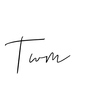 Also we have Twm name is the best signature style. Create professional handwritten signature collection using Allison_Script autograph style. Twm signature style 2 images and pictures png