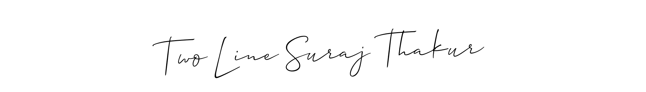 if you are searching for the best signature style for your name Two Line Suraj Thakur. so please give up your signature search. here we have designed multiple signature styles  using Allison_Script. Two Line Suraj Thakur signature style 2 images and pictures png