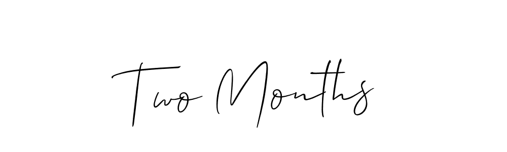 How to make Two Months signature? Allison_Script is a professional autograph style. Create handwritten signature for Two Months name. Two Months signature style 2 images and pictures png