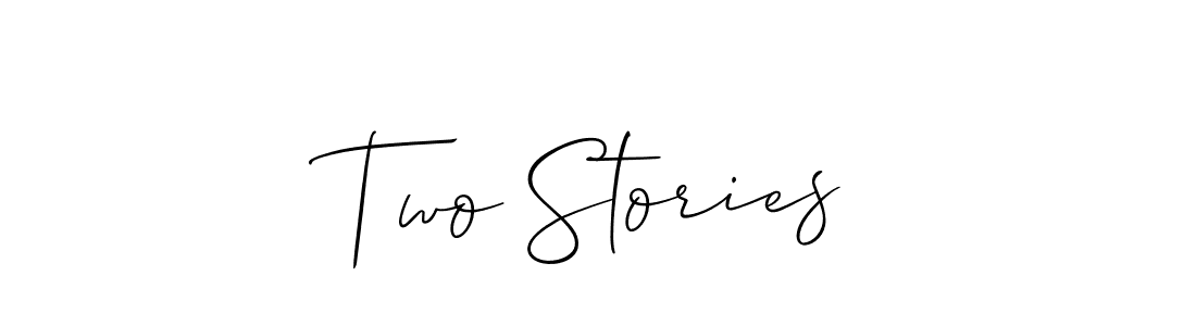 if you are searching for the best signature style for your name Two Stories. so please give up your signature search. here we have designed multiple signature styles  using Allison_Script. Two Stories signature style 2 images and pictures png