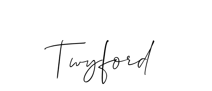 Twyford stylish signature style. Best Handwritten Sign (Allison_Script) for my name. Handwritten Signature Collection Ideas for my name Twyford. Twyford signature style 2 images and pictures png