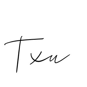 Also You can easily find your signature by using the search form. We will create Txu name handwritten signature images for you free of cost using Allison_Script sign style. Txu signature style 2 images and pictures png