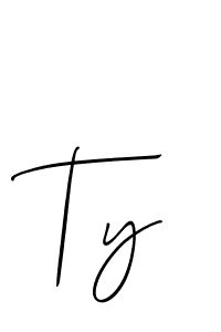 You should practise on your own different ways (Allison_Script) to write your name (Ty) in signature. don't let someone else do it for you. Ty signature style 2 images and pictures png