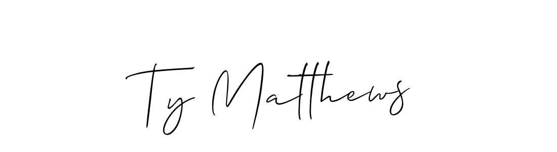 Check out images of Autograph of Ty Matthews name. Actor Ty Matthews Signature Style. Allison_Script is a professional sign style online. Ty Matthews signature style 2 images and pictures png