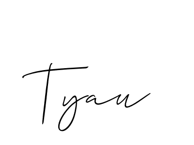 How to Draw Tyau signature style? Allison_Script is a latest design signature styles for name Tyau. Tyau signature style 2 images and pictures png