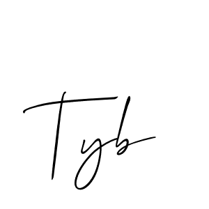 Make a beautiful signature design for name Tyb. Use this online signature maker to create a handwritten signature for free. Tyb signature style 2 images and pictures png