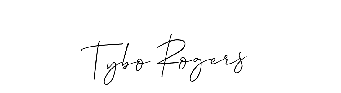 The best way (Allison_Script) to make a short signature is to pick only two or three words in your name. The name Tybo Rogers include a total of six letters. For converting this name. Tybo Rogers signature style 2 images and pictures png