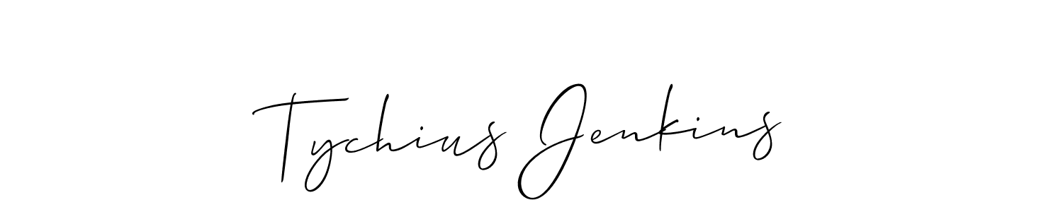 This is the best signature style for the Tychius Jenkins name. Also you like these signature font (Allison_Script). Mix name signature. Tychius Jenkins signature style 2 images and pictures png