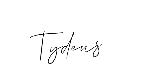 Similarly Allison_Script is the best handwritten signature design. Signature creator online .You can use it as an online autograph creator for name Tydeus. Tydeus signature style 2 images and pictures png