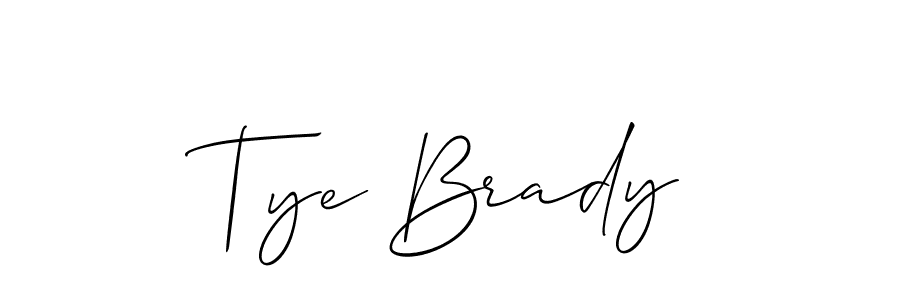 Best and Professional Signature Style for Tye Brady. Allison_Script Best Signature Style Collection. Tye Brady signature style 2 images and pictures png