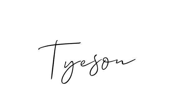 How to Draw Tyeson signature style? Allison_Script is a latest design signature styles for name Tyeson. Tyeson signature style 2 images and pictures png