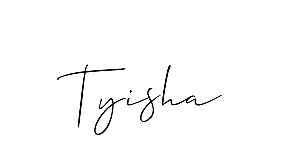 Best and Professional Signature Style for Tyisha. Allison_Script Best Signature Style Collection. Tyisha signature style 2 images and pictures png