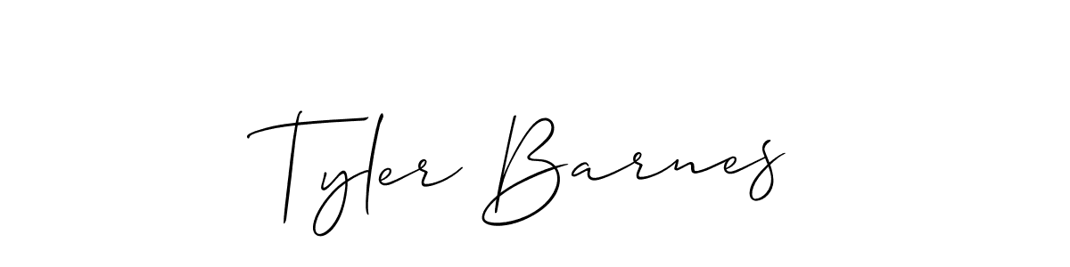 Best and Professional Signature Style for Tyler Barnes. Allison_Script Best Signature Style Collection. Tyler Barnes signature style 2 images and pictures png