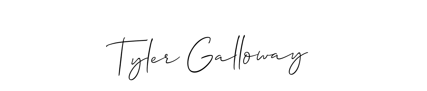 Similarly Allison_Script is the best handwritten signature design. Signature creator online .You can use it as an online autograph creator for name Tyler Galloway. Tyler Galloway signature style 2 images and pictures png