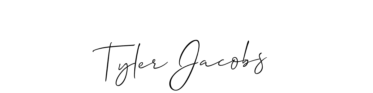 Also we have Tyler Jacobs name is the best signature style. Create professional handwritten signature collection using Allison_Script autograph style. Tyler Jacobs signature style 2 images and pictures png