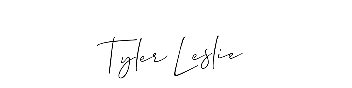 How to Draw Tyler Leslie signature style? Allison_Script is a latest design signature styles for name Tyler Leslie. Tyler Leslie signature style 2 images and pictures png