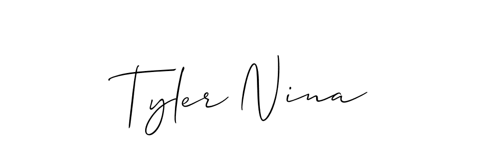 Here are the top 10 professional signature styles for the name Tyler Nina. These are the best autograph styles you can use for your name. Tyler Nina signature style 2 images and pictures png