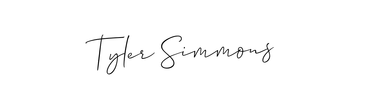 Allison_Script is a professional signature style that is perfect for those who want to add a touch of class to their signature. It is also a great choice for those who want to make their signature more unique. Get Tyler Simmons name to fancy signature for free. Tyler Simmons signature style 2 images and pictures png