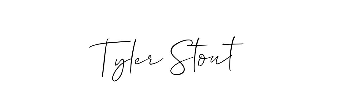 How to Draw Tyler Stout signature style? Allison_Script is a latest design signature styles for name Tyler Stout. Tyler Stout signature style 2 images and pictures png