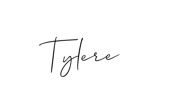 Create a beautiful signature design for name Tylere. With this signature (Allison_Script) fonts, you can make a handwritten signature for free. Tylere signature style 2 images and pictures png