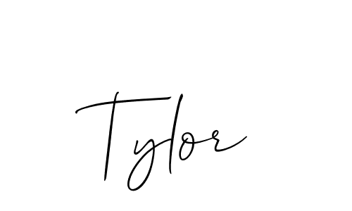 How to make Tylor signature? Allison_Script is a professional autograph style. Create handwritten signature for Tylor name. Tylor signature style 2 images and pictures png