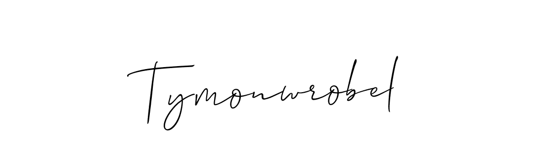 Use a signature maker to create a handwritten signature online. With this signature software, you can design (Allison_Script) your own signature for name Tymonwrobel. Tymonwrobel signature style 2 images and pictures png