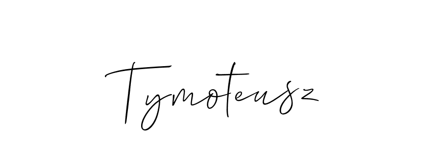 Make a beautiful signature design for name Tymoteusz. With this signature (Allison_Script) style, you can create a handwritten signature for free. Tymoteusz signature style 2 images and pictures png