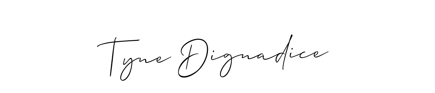 See photos of Tyne Dignadice official signature by Spectra . Check more albums & portfolios. Read reviews & check more about Allison_Script font. Tyne Dignadice signature style 2 images and pictures png