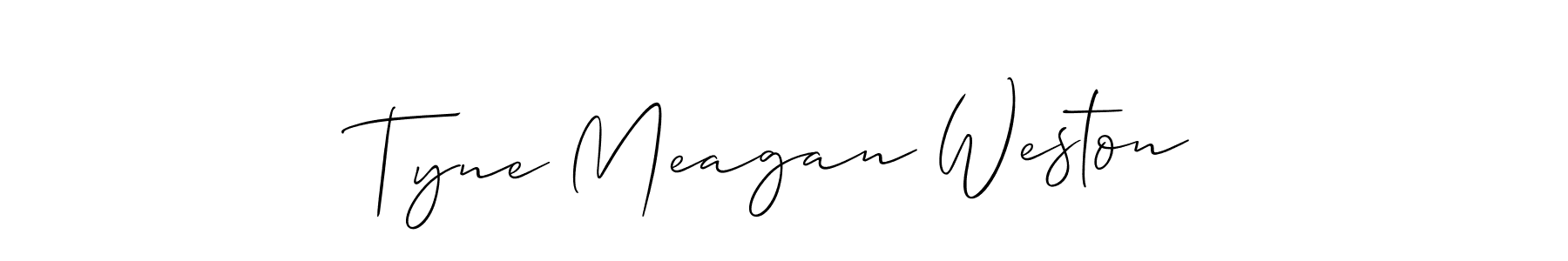 Make a beautiful signature design for name Tyne Meagan Weston. Use this online signature maker to create a handwritten signature for free. Tyne Meagan Weston signature style 2 images and pictures png