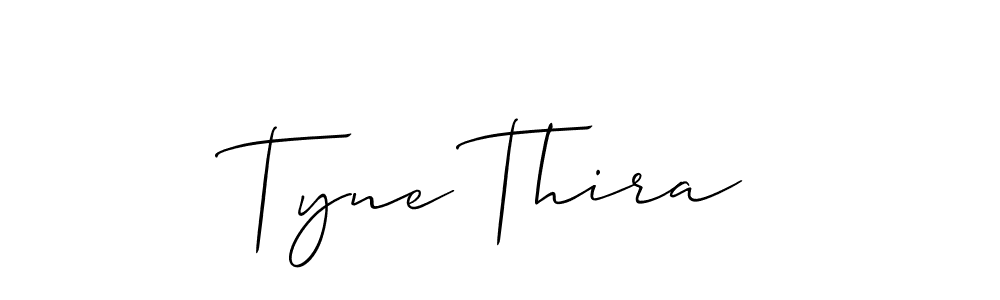 How to make Tyne Thira signature? Allison_Script is a professional autograph style. Create handwritten signature for Tyne Thira name. Tyne Thira signature style 2 images and pictures png