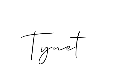 Create a beautiful signature design for name Tynet. With this signature (Allison_Script) fonts, you can make a handwritten signature for free. Tynet signature style 2 images and pictures png