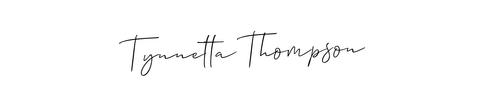 Make a beautiful signature design for name Tynnetta Thompson. Use this online signature maker to create a handwritten signature for free. Tynnetta Thompson signature style 2 images and pictures png