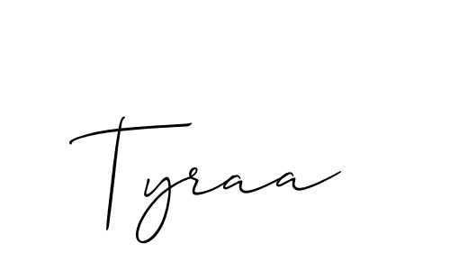 How to Draw Tyraa signature style? Allison_Script is a latest design signature styles for name Tyraa. Tyraa signature style 2 images and pictures png