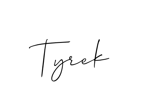 Similarly Allison_Script is the best handwritten signature design. Signature creator online .You can use it as an online autograph creator for name Tyrek. Tyrek signature style 2 images and pictures png