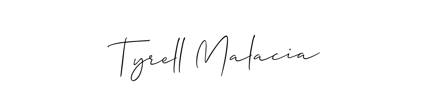 How to make Tyrell Malacia signature? Allison_Script is a professional autograph style. Create handwritten signature for Tyrell Malacia name. Tyrell Malacia signature style 2 images and pictures png