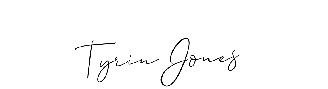 Design your own signature with our free online signature maker. With this signature software, you can create a handwritten (Allison_Script) signature for name Tyrin Jones. Tyrin Jones signature style 2 images and pictures png