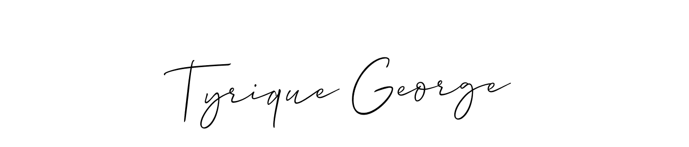 Check out images of Autograph of Tyrique George name. Actor Tyrique George Signature Style. Allison_Script is a professional sign style online. Tyrique George signature style 2 images and pictures png