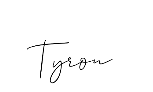 Create a beautiful signature design for name Tyron. With this signature (Allison_Script) fonts, you can make a handwritten signature for free. Tyron signature style 2 images and pictures png