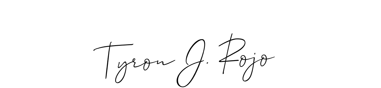 Best and Professional Signature Style for Tyron J. Rojo. Allison_Script Best Signature Style Collection. Tyron J. Rojo signature style 2 images and pictures png